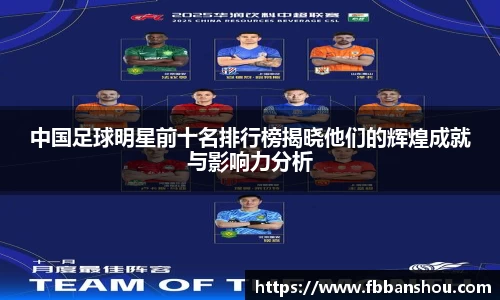 中国足球明星前十名排行榜揭晓他们的辉煌成就与影响力分析